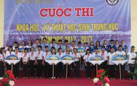 Học sinh đoạt giải Hội thi KHKT 2013 được tuyển thẳng ĐH, CĐ